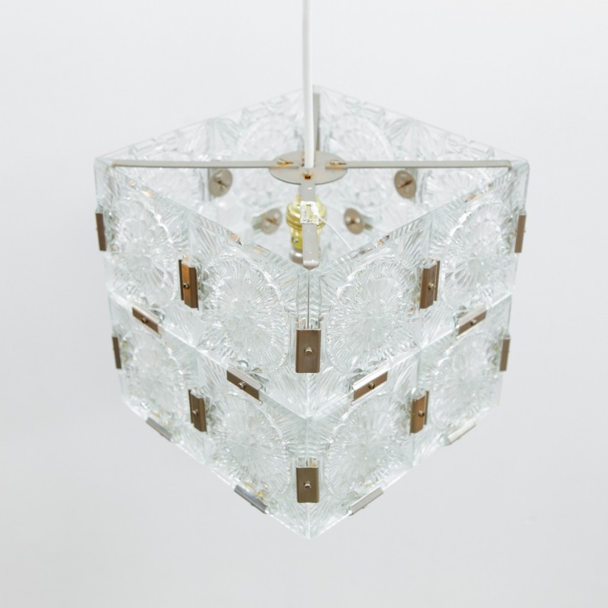 Lustre cubique Kamenicky Senov