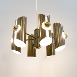 Lustre en inox doré