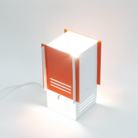 Lampe cubique en tôle ajourée - Fratelli  Martini Concordia Italia