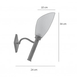 Appliques torchères - Dimensions