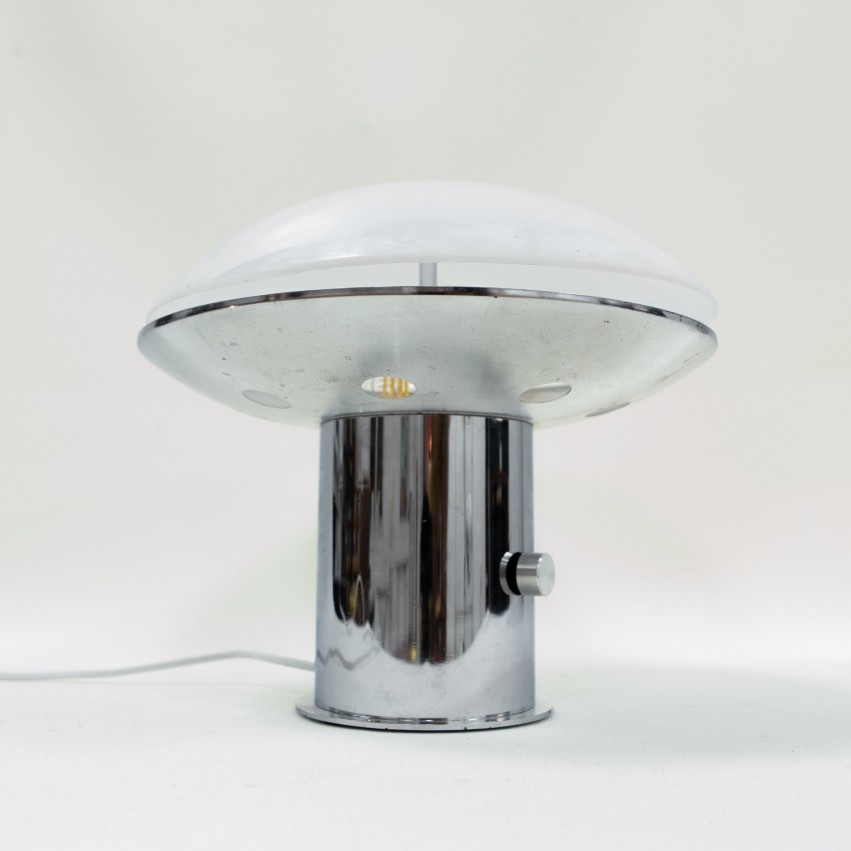 Lampe champignon en Plexiglas des années 1960