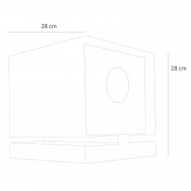 Lampe cubique en Plexiglas - Moinier