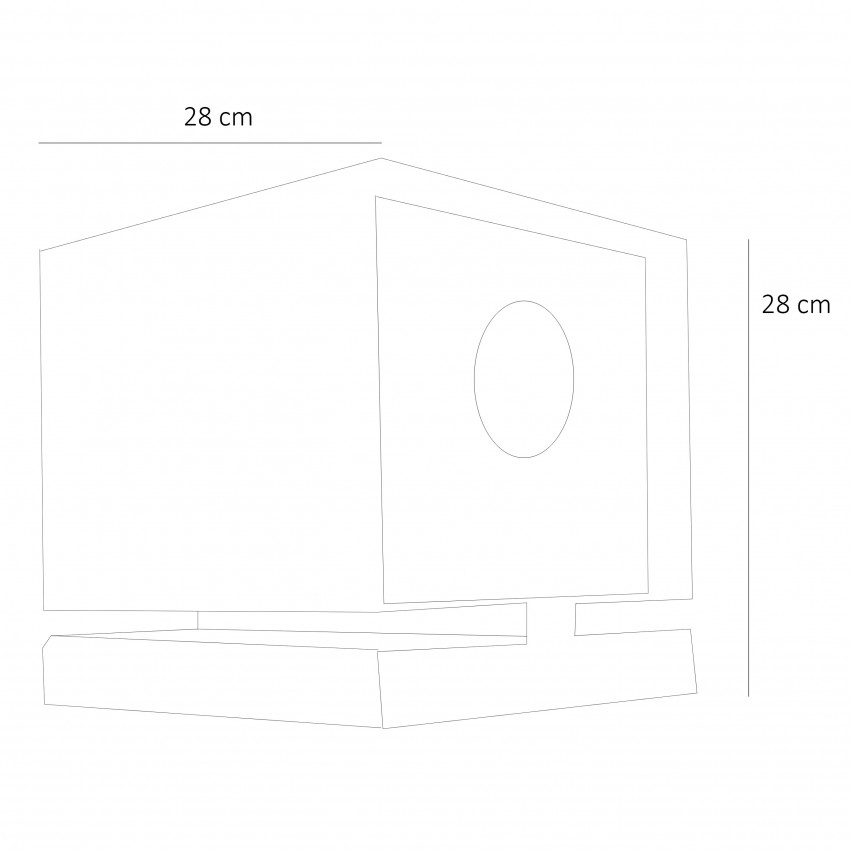 Lampe cubique en Plexiglas - Moinier