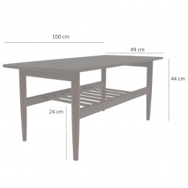 Table basse et porte-revues Samcom