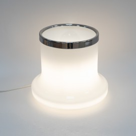 Lampe sphérique et cylindre de verre Reggiani