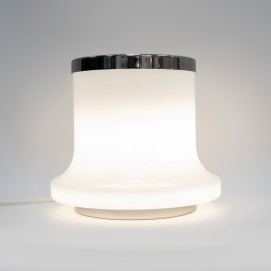 Lampe sphérique et cylindre de verre Reggiani