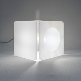 Lampe cubique en Plexiglas des années 1960