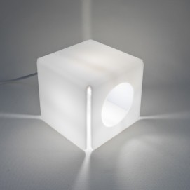 Lampe cubique en Plexiglas des années 1960