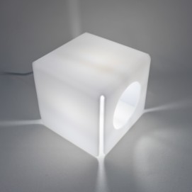 Lampe cubique en Plexiglas des années 1960