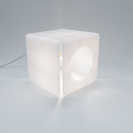 Lampe cubique en Plexiglas des années 1960