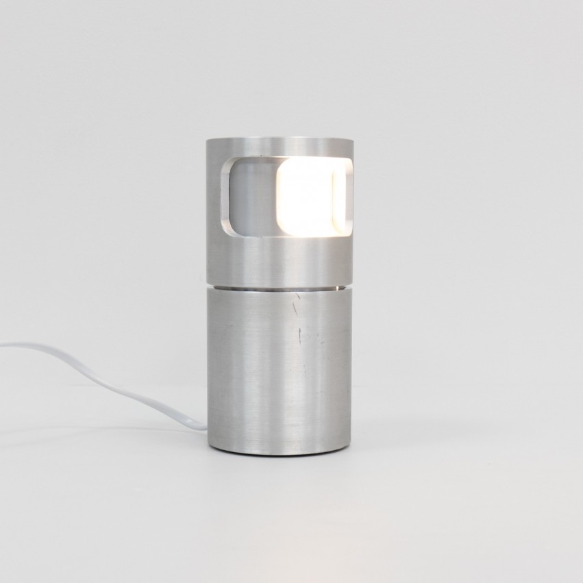 Lampe cylindrique rotative en aluminium