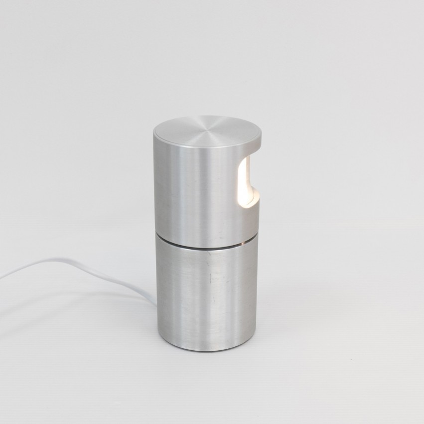 Lampe cylindrique rotative en aluminium