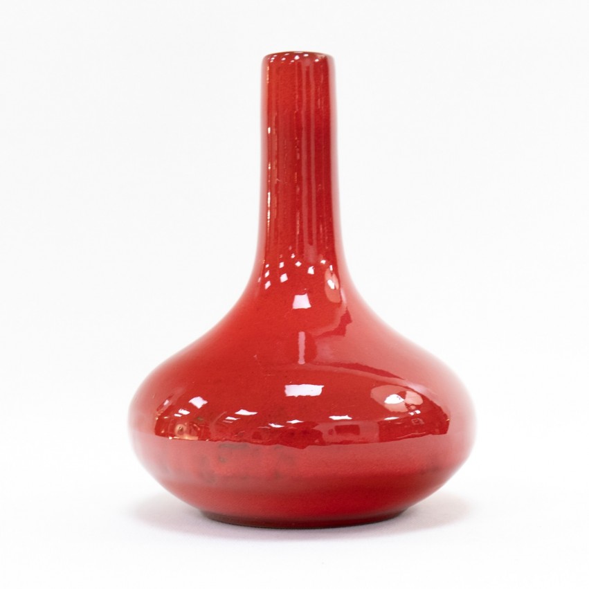 Soliflore rouge en céramique