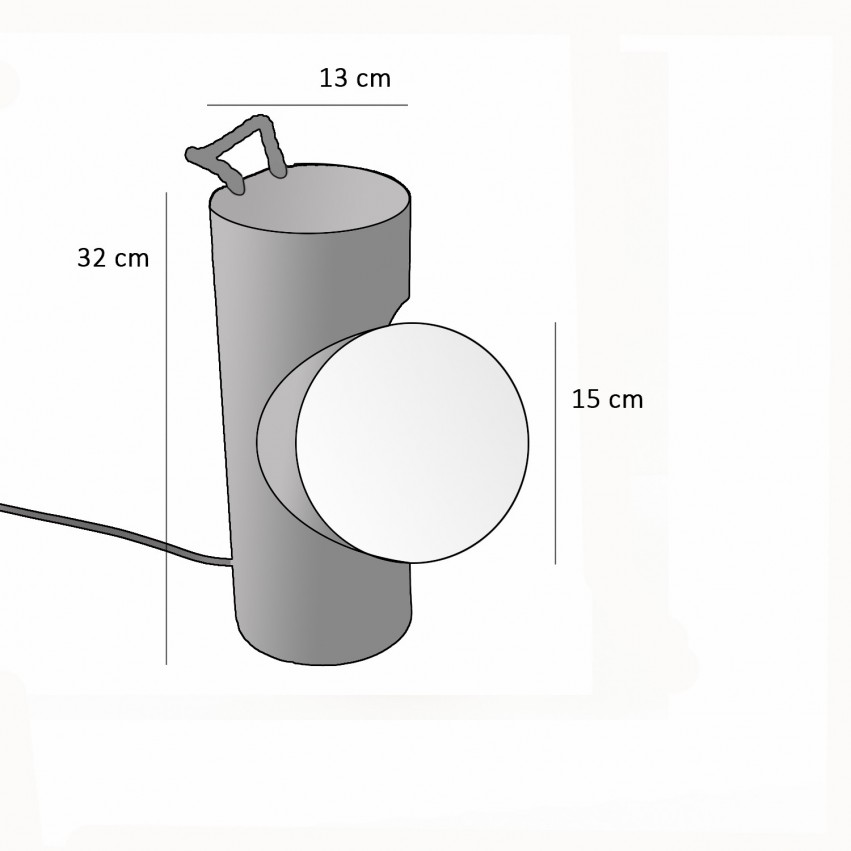 Lampe Temde-Leuchten - Type 16 - Dimensions