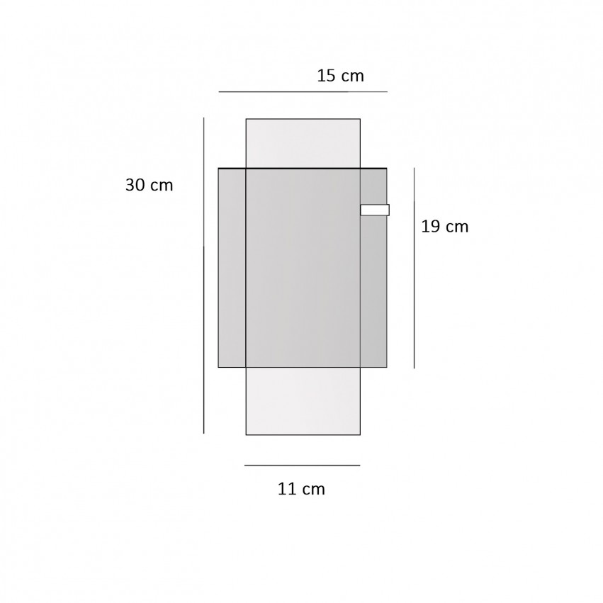 Suspension cylindrique double Plexiglas