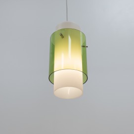 Suspension cylindrique double Plexiglas