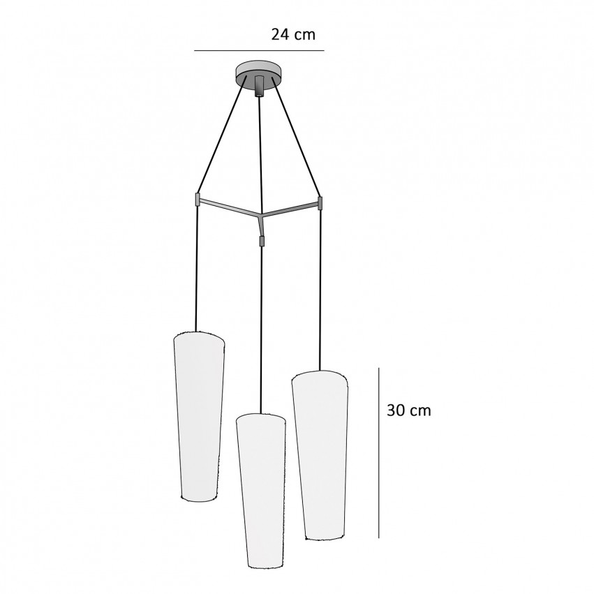 Lustre Royal Lumière 10-19 - Dimensions