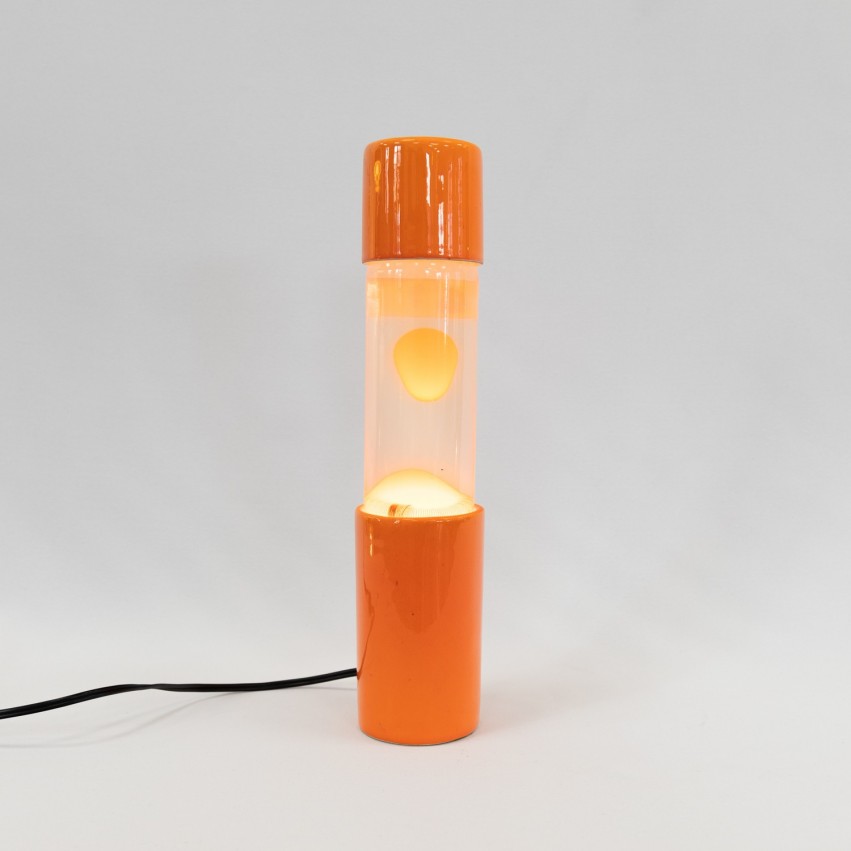 Lampe à lave Kostka orange