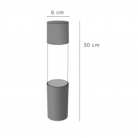 Lampe à lave Kostka - Dimensions