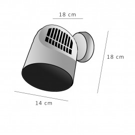 Applique Eurospot Rotaflex - Heritage - Dimensions