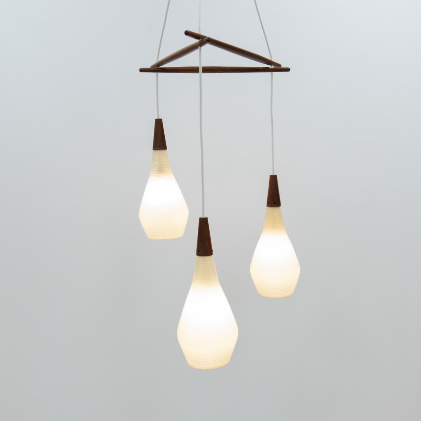 Lustre Rotaflex et bois