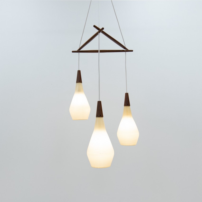 Lustre Rotaflex et bois