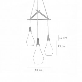 Lustre Rotaflex et bois