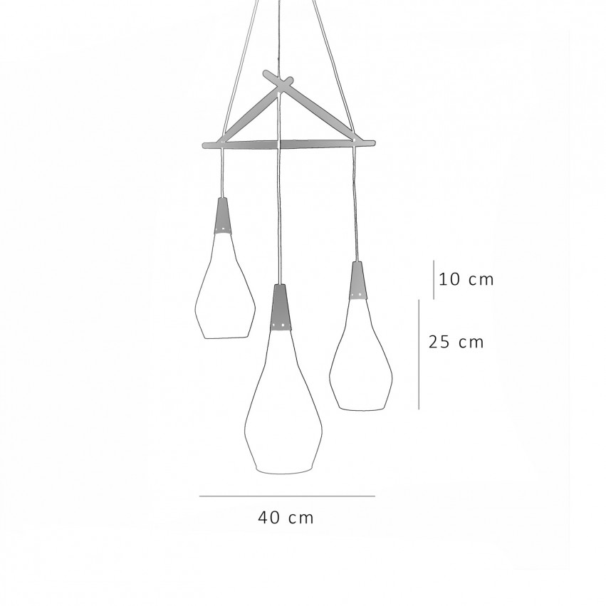 Lustre Rotaflex et bois