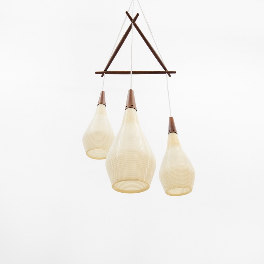 Lustre Rotaflex et bois