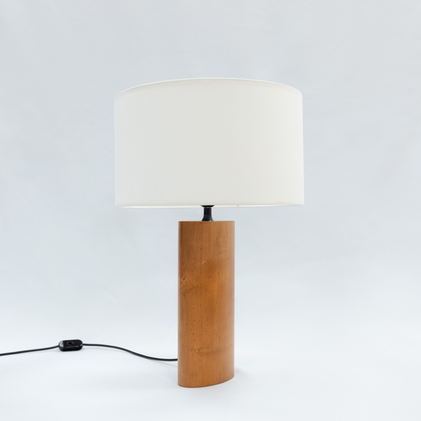 Lampe ovale en bois