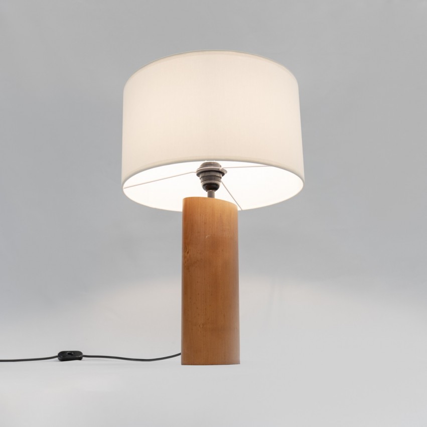 Lampe ovale en bois