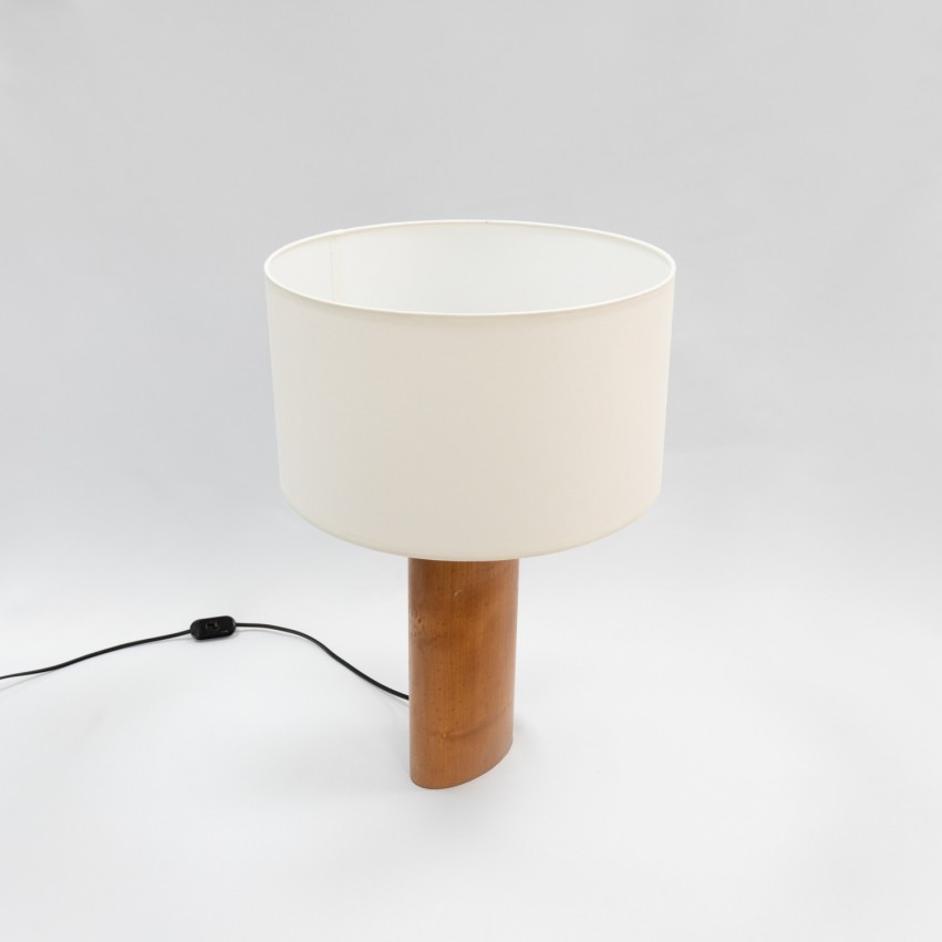 Lampe ovale en bois