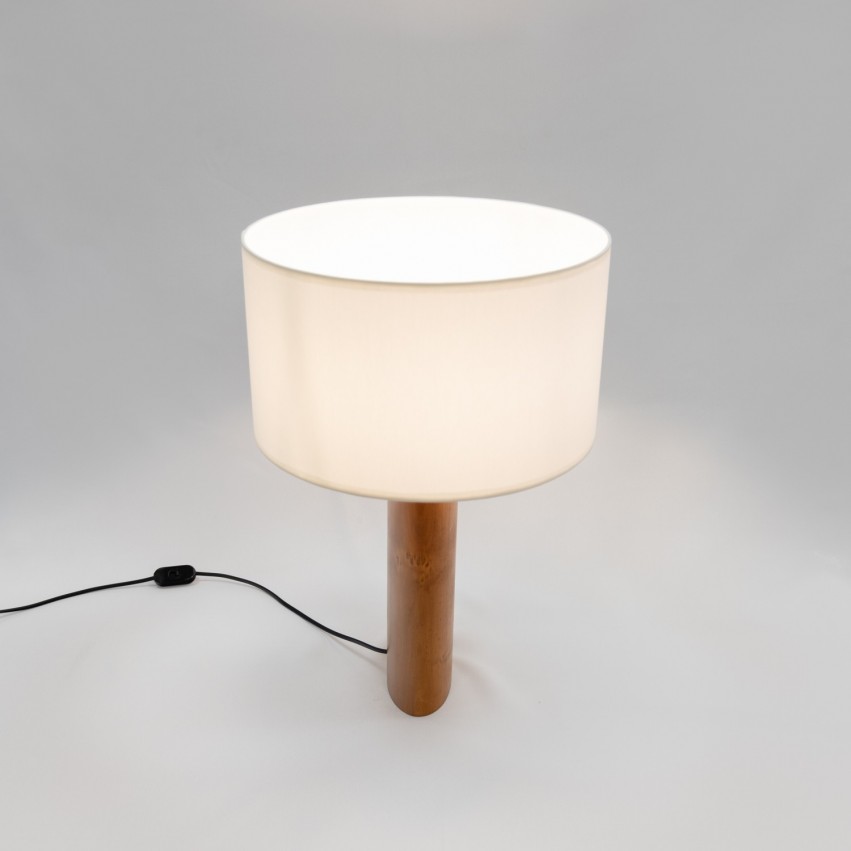 Lampe ovale en bois