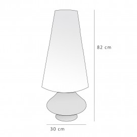 Lampe en verre Delmas