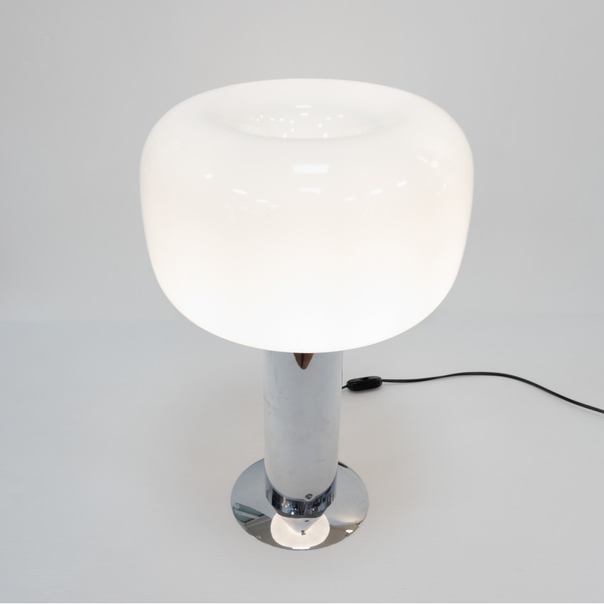 Lampe champignon chromée Limburg