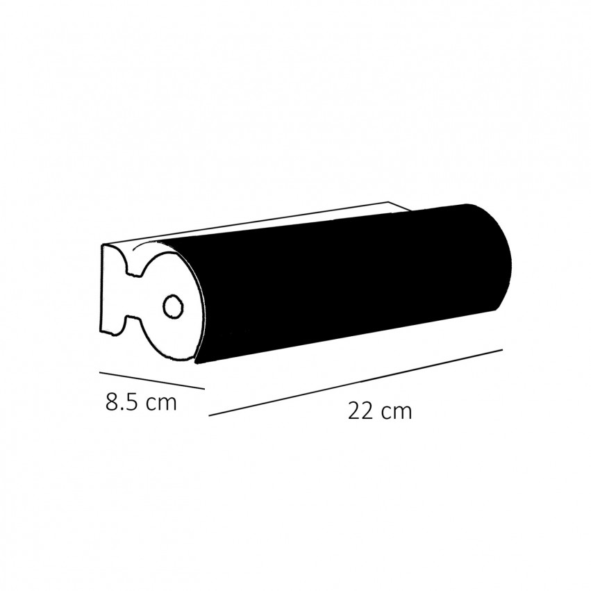 Applique à volet cylindrique Doria - Dimensions