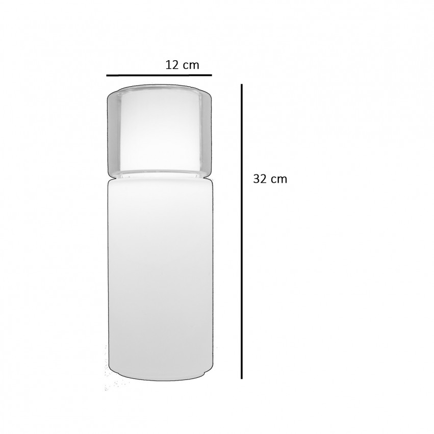Suspension cylindrique double verre - BAG - Dimensions