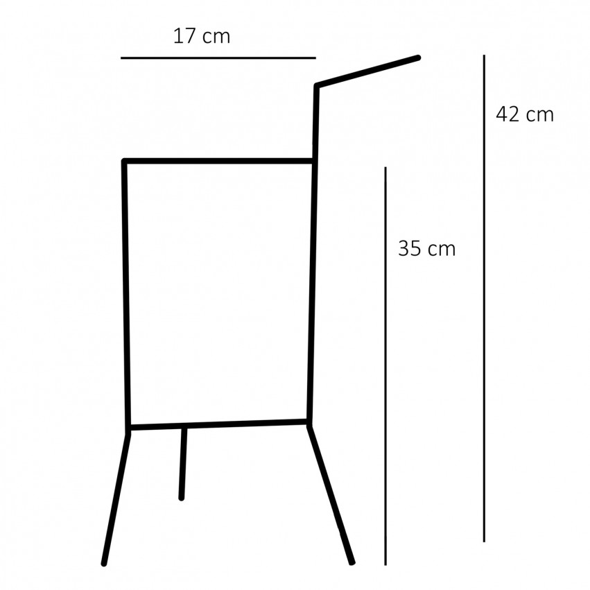 Lampe triangulaire tripode avec poignée - Dimensions