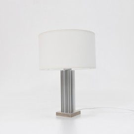 Lampe à lamelles et abat-jour cylindrique