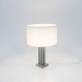 Lampe à lamelles et abat-jour cylindrique