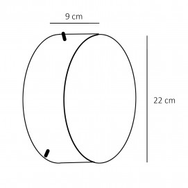 Hublot verre coulé Gandelin - Dimensions