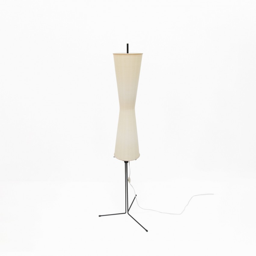 Lampadaire tripode diabolo en Rotaflex