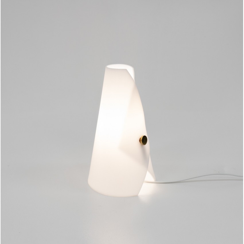 Lampe tipi en Plexiglas et laiton