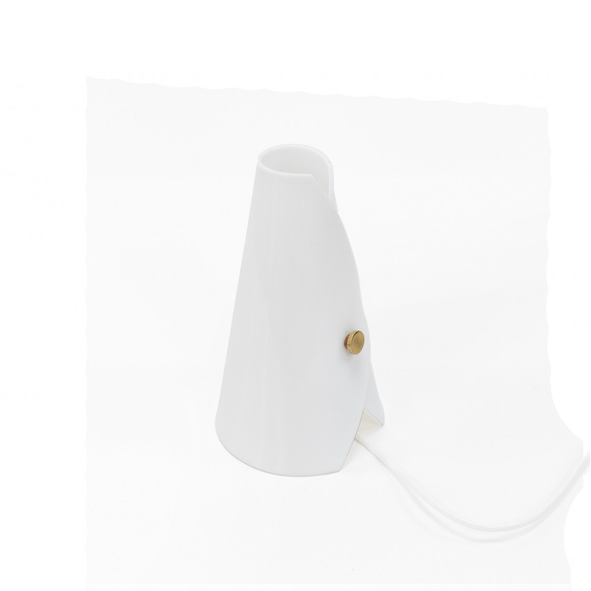 Lampe tipi en Plexiglas et laiton