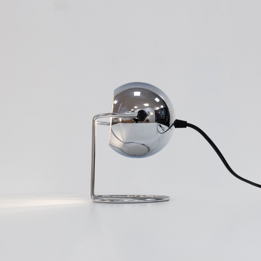 Lampe chromée EyeBall anneau des années 1970