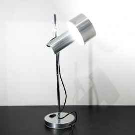 Lampe de bureau des années 1970 en inox Delmas