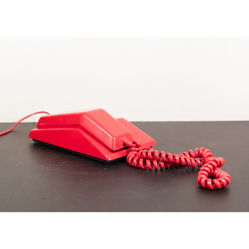 Téléphone Contempra rouge - Northern Electric - 1968