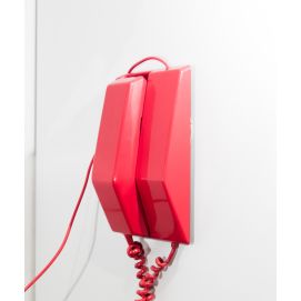 Téléphone Contempra rouge - Northern Electric - 1968
