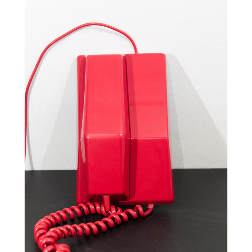 Téléphone Contempra rouge - Northern Electric - 1968