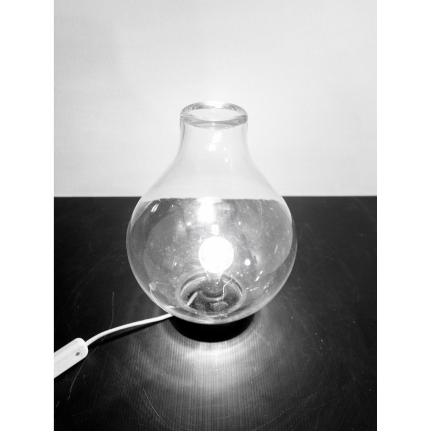 Lampe en verre vintage